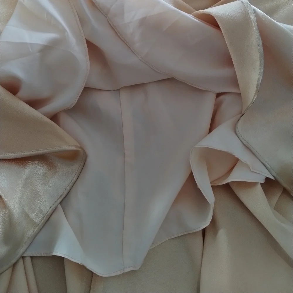 J.J.'s House Yellow Gold Stretch Satin Dress - Picture 8 of 14